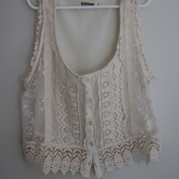 Boho Lace Summer Top - Picture 1 of 5